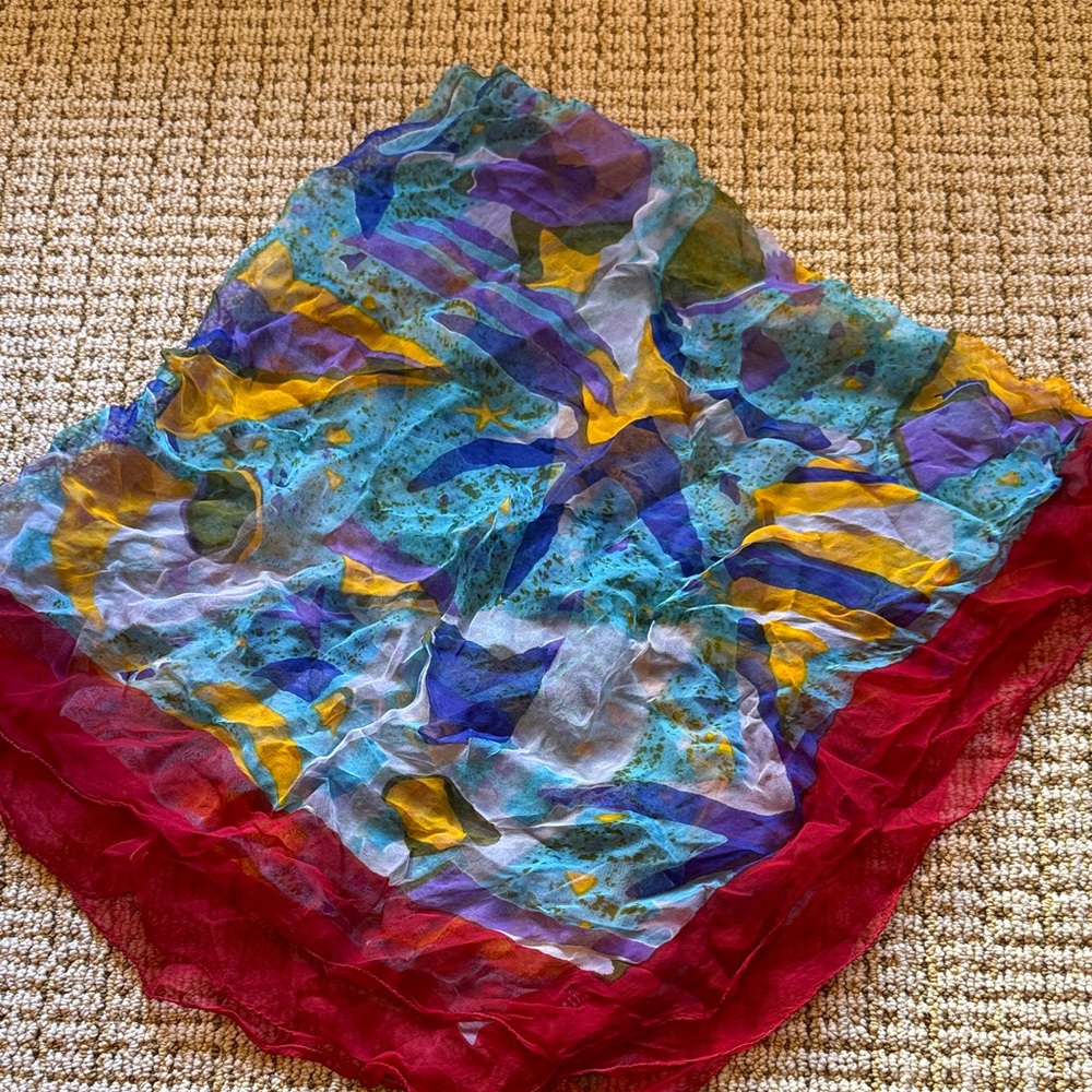 Colorful Sheer Scarf
